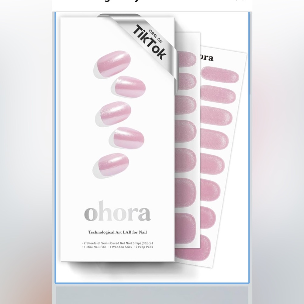 Ohora nail stickers, UV curable‎